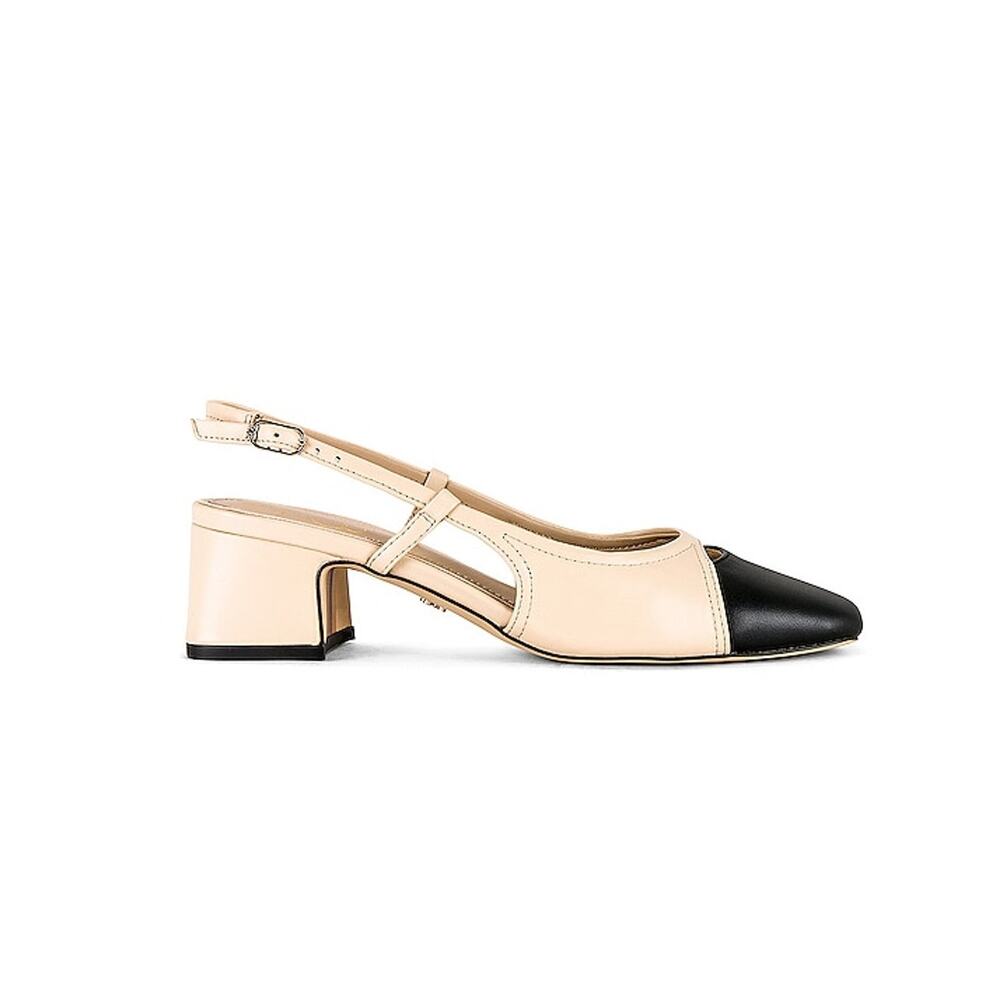 Sam Edelman Chic Sand And Black Tarra Slingback Pumps Size 6